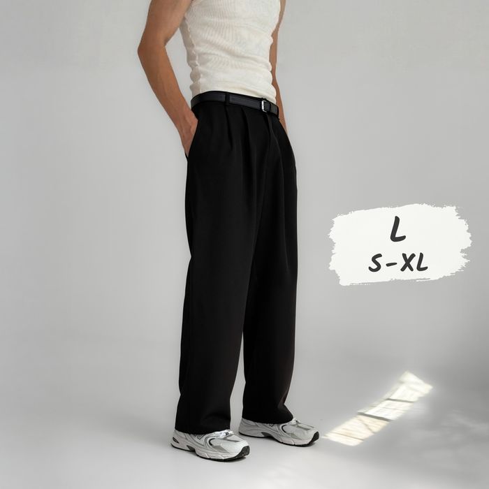 Брюки класичні широкі чоловічі Штани мужские классические оверсайз L