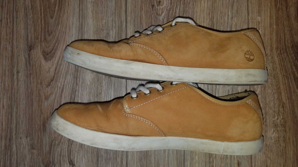 Buty Timberland 41/42 27cm Skóra* brązowe skórzane półbuty Ortholite
