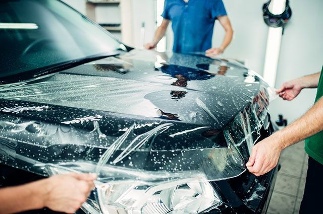 Защита фар полиуретановая броня антигравийная тонировка авто плёнка