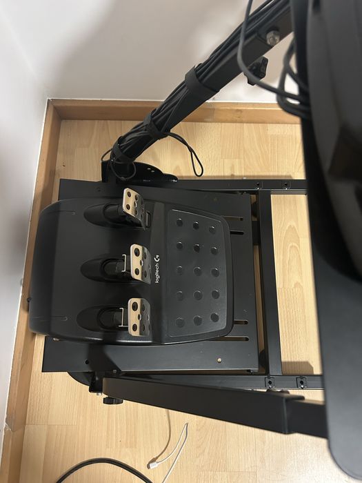 Kit volante logitech g29 + suporte + caixa de mudanças