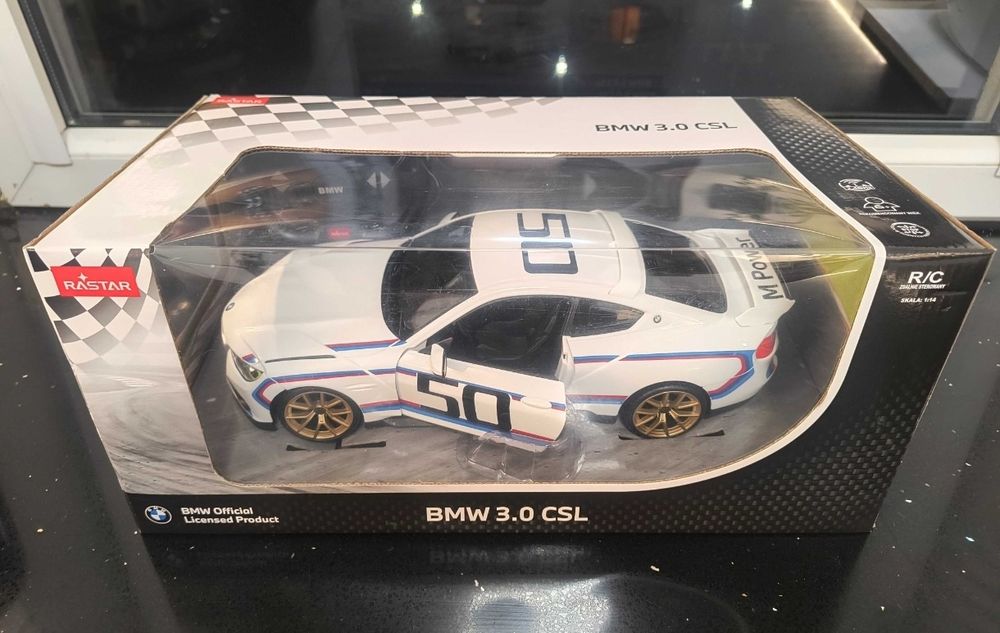 Samochód zdalnie sterowany BMW 3.0 CSL replika 1:14 2,4GHz RC Rastar
