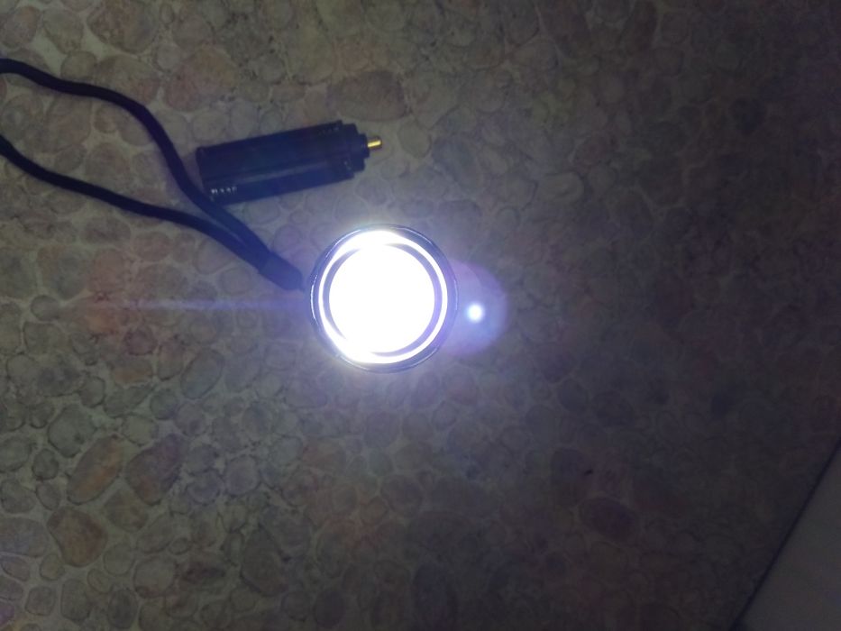 Фонарик 2в1 белый + УФ под 18650