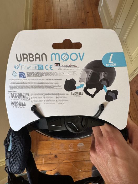 Capacete bicicleta com viseira