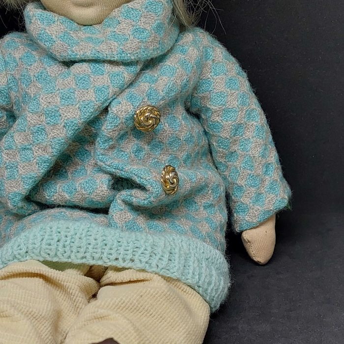 РЕДКАЯ винтажная тряпичная кукла ГЕРМАНИЯ 50 см. РУЧНАЯ РАБОТА