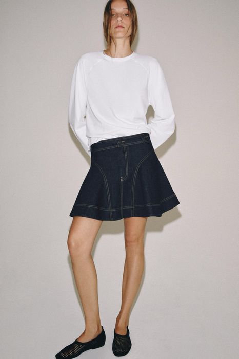 Коротка джинсова спідниця  ZARA