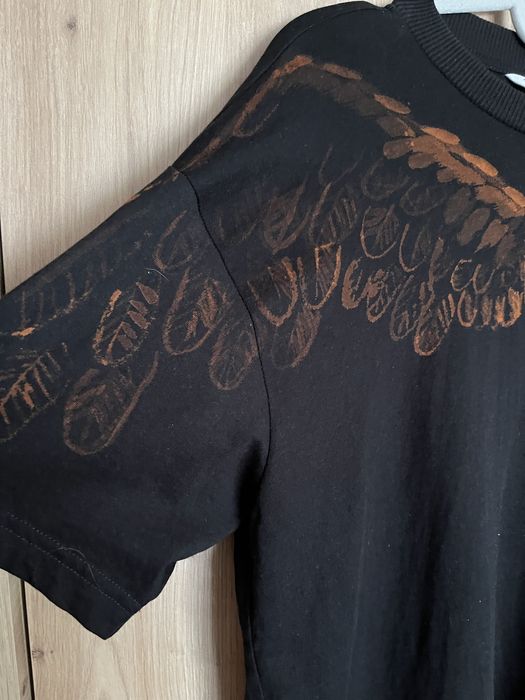 Top  s-l oversize sowa bleach paint unikat y2k boho ptak