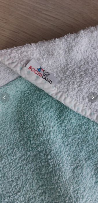 Bocioland ręcznik kąpielowy dla dzieci miętowy rozm. 85x85