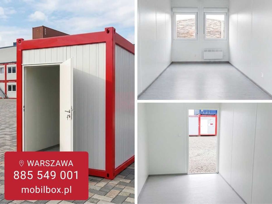 kontener biurowy 6x2.4m, kontenery biurowe, kontener budowlany, kontener socjalny, nowy, dostępny od ręki  | Warszawa