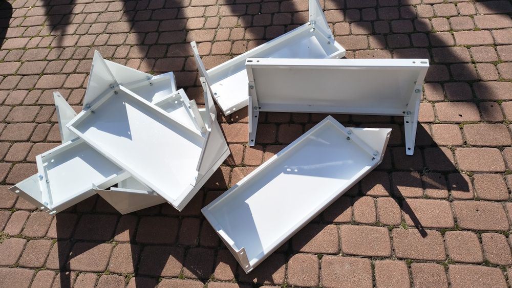 Półki metalowe wiszące solidne