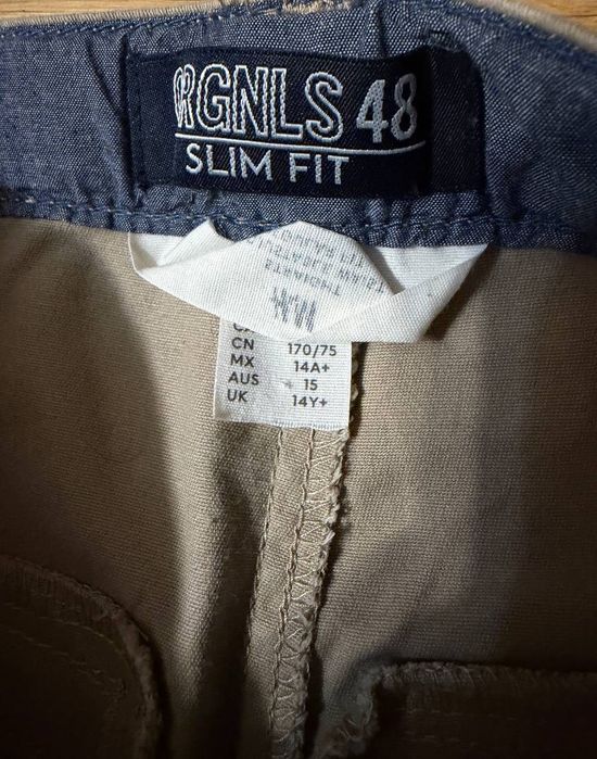 H&M Підліткові штани-чінос світло-коричневого кольору 14-17 років