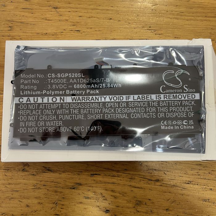 Bateria tablet Samsung 6800mAh 3.8V CS-SGP520SL - NOVO