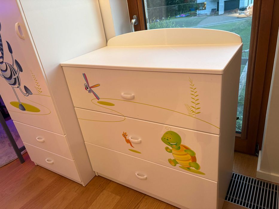 Komoda dziecięca Meblik Safari/Sawanna 90 cm – 3 szuflady