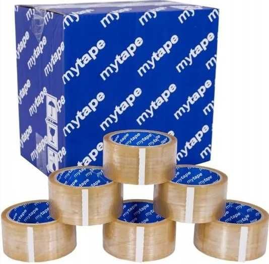 Tasma klejaca karton 36 sztuk 48x60 przezroczysta mocna