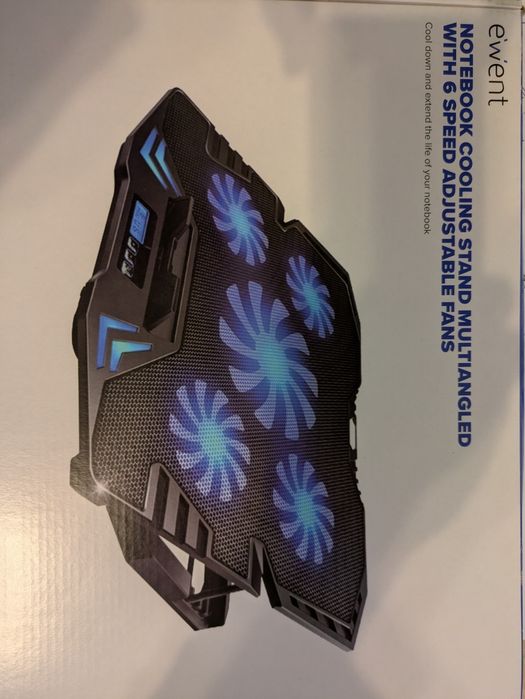 Notebook Cooling Stand Multiangled with 6 Speed Adjustable Fans