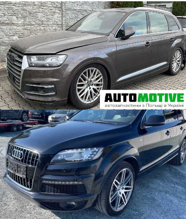 Audi Q7 4m 4l рестайлінг капот розборка, б/у запчастини