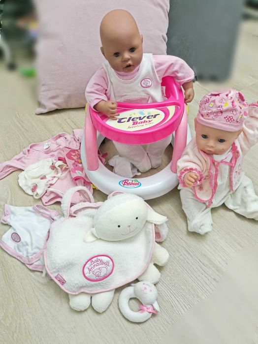 Zestaw lalek Baby Born  chodzik akcesoria