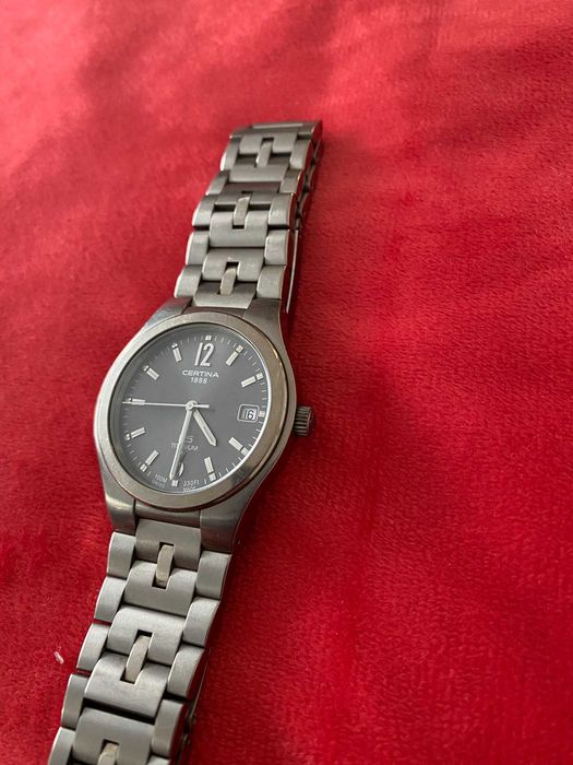 Zegarek Certina DS Titanium - Tytanowy, Szafirowe Szkło, 100M