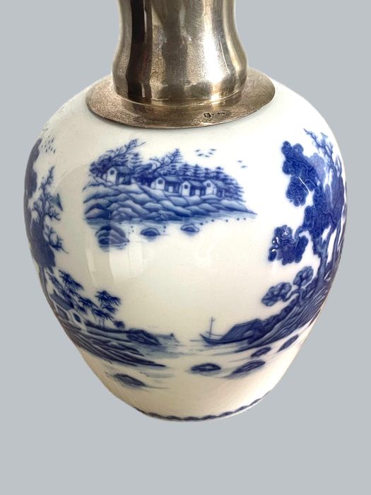 Jarra porcelana e prata 925 companhia das indias cantão