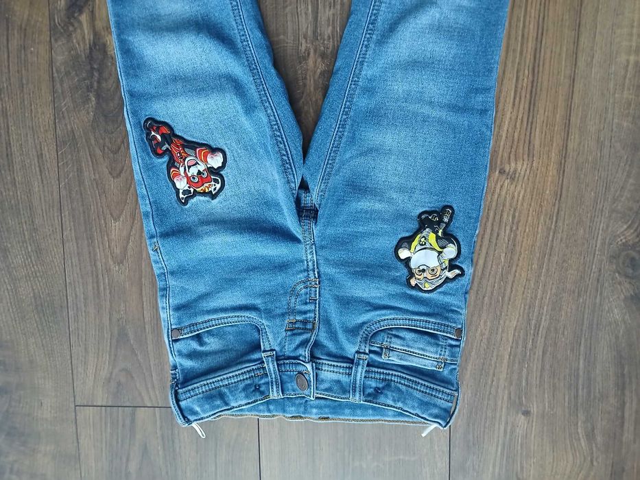 C&A, spodnie, dżinsy Psi Patrol, jeansy r. 104