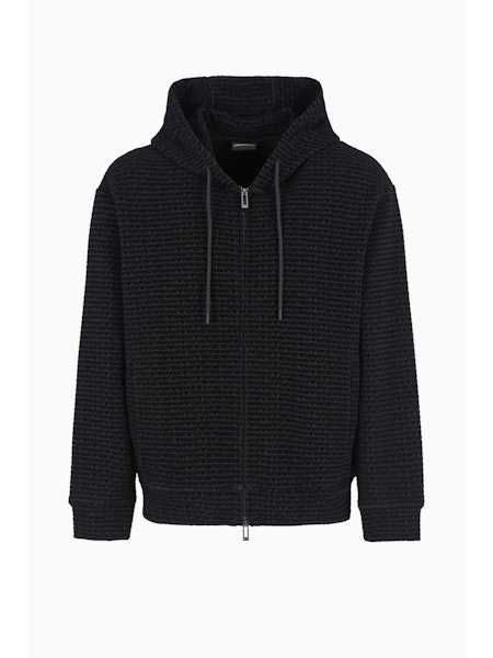 EMPORIO ARMANI luksusowa włoska bluza LOGO ALL OVER