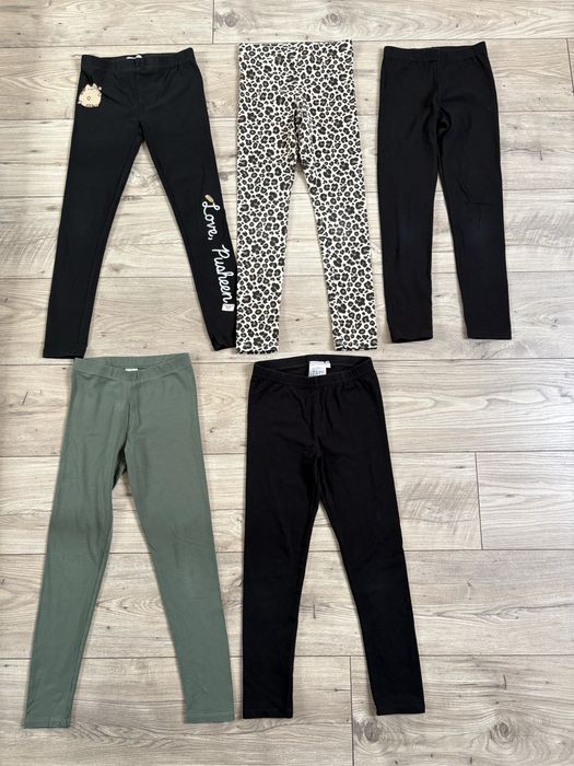 Legginsy 5 szt,r.134,dziewczynka