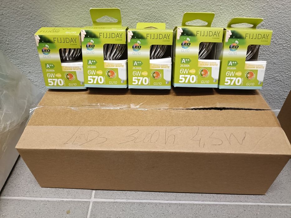 10 focos de luz LED para interior