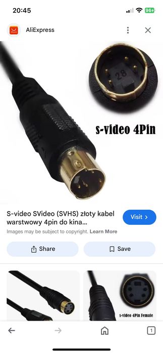 Kabel s—video 4 pin, 4 metry