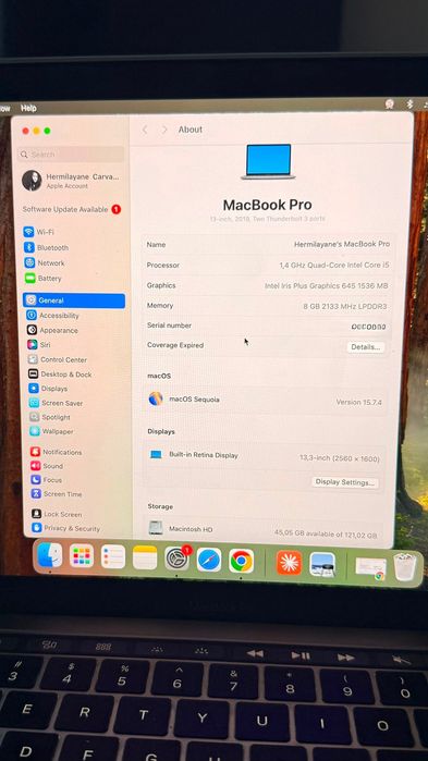 MacBook Pro 2019 13 polegadas