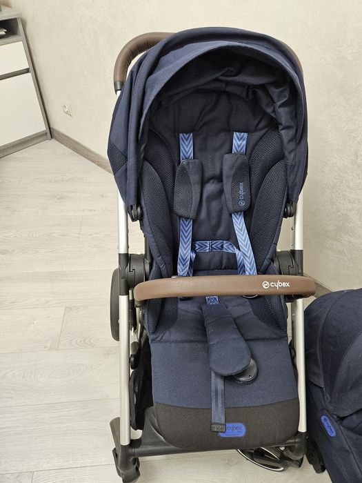 Коляска 2 в 1 Cybex Balios S Lux  Ocean Blue синій