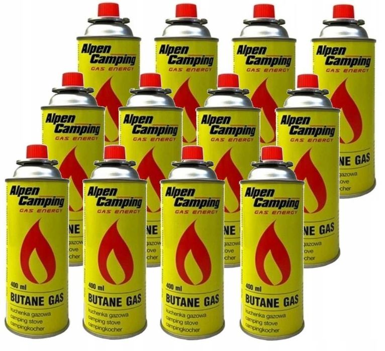 100szt kartusze gazowe alpen camping PUSTE
