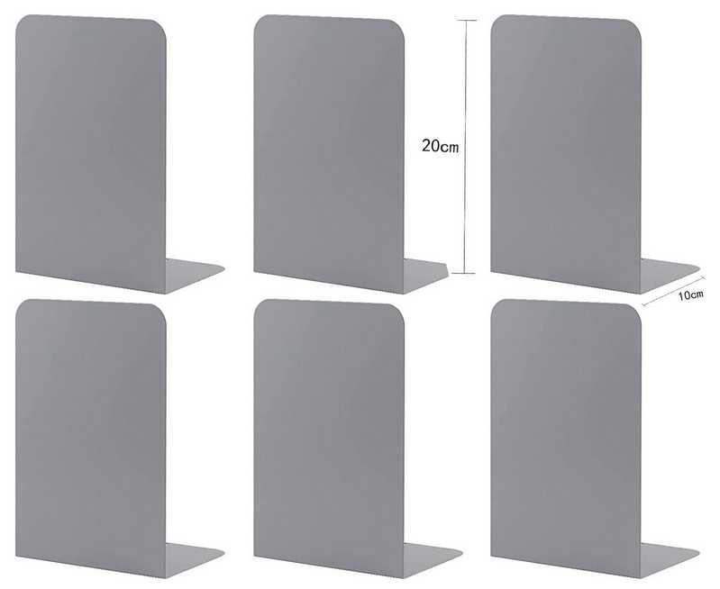 6 suportes de livros trava-livros estante ou mesa [várias cores]  NOVO