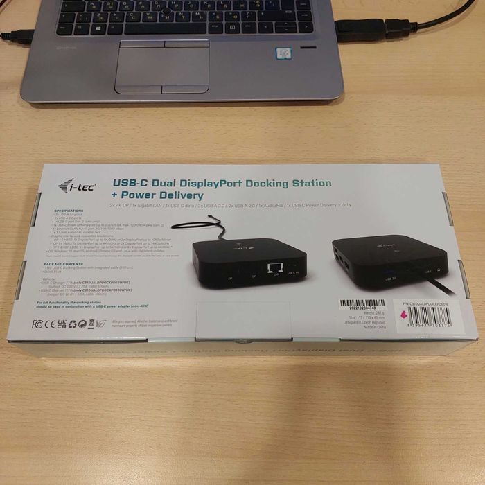 Док станція для ноутов Dell HP Asus Aser i-tec USB-C 77W Нова