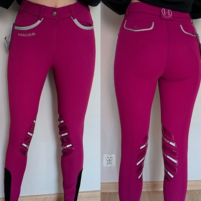 Bryczesy Harcour 32 xxs kolanowy silikon