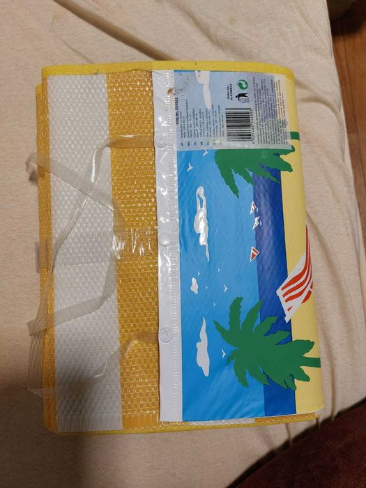 Mata plażowa z nadrukiem