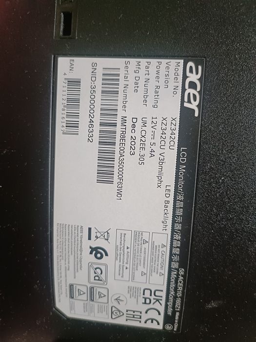 Monitor 34"  Acer