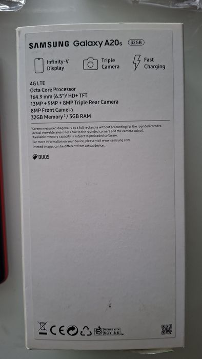 Samsung A20s червоний