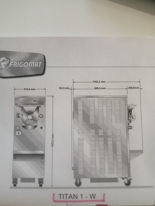 Frezer do lodów Frigomat Titan 1