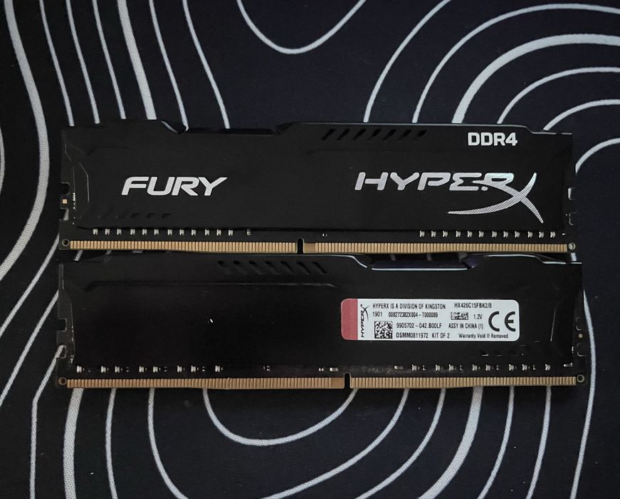 Оперативна памʼять Kingsston Fury ddr4-2666