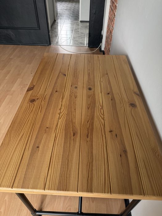 Biurko ikea industrialne, loft,drewno