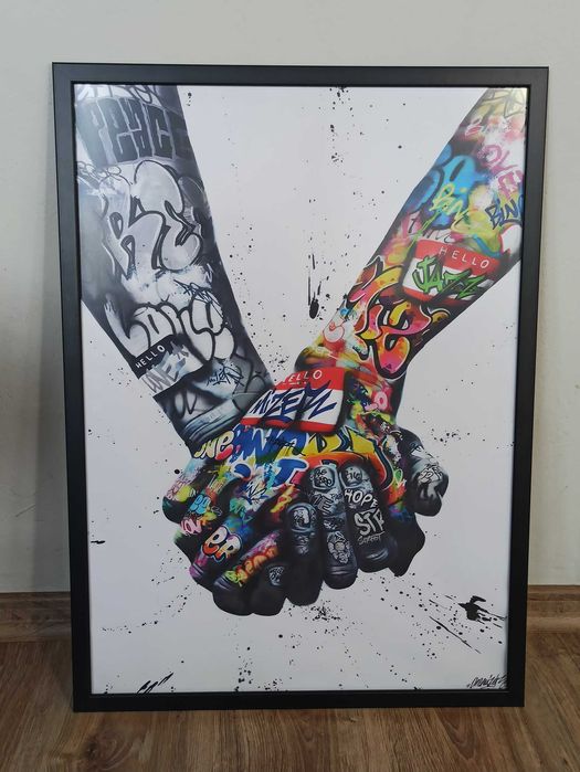 OBRAZ na płótnie 60x90cm Street art Graffiti