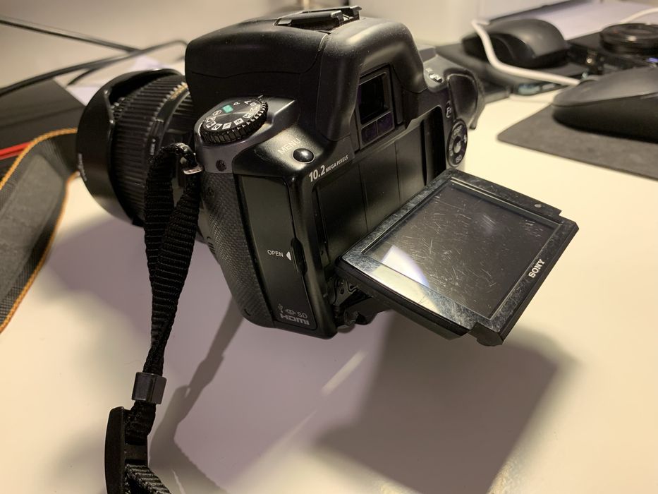 Sony A330-solidna lustrzanka w dobrym stanie! Idealna na start i nie t