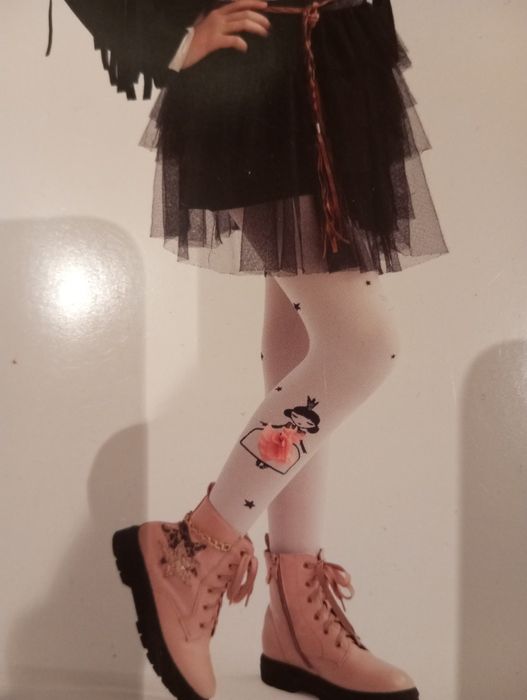 Nowe rajstopy dla dziewczynki rozm 122/128