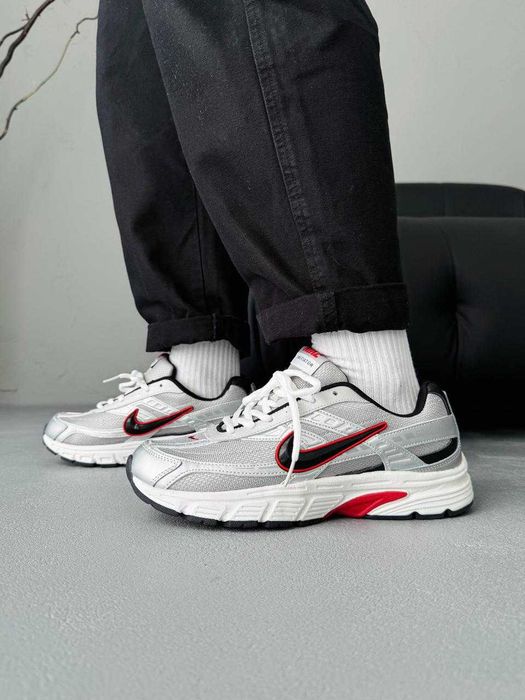 Мужские кроссовки Nike Initiator Silver/Red Gore-Tex. Размеры 40-45