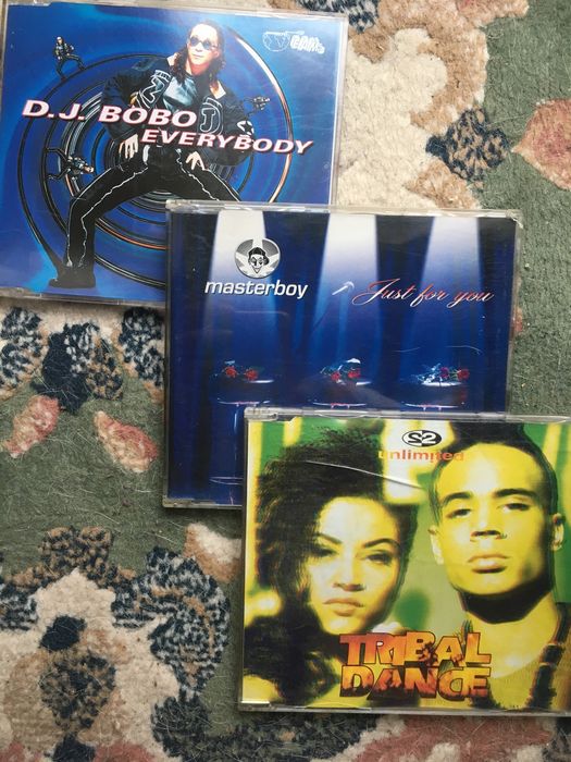 4 x max single płyty cd bobo madonna masterboy 2 unlimited zestaw