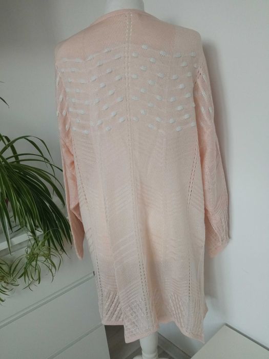 Damski długi sweter kardigan r XL