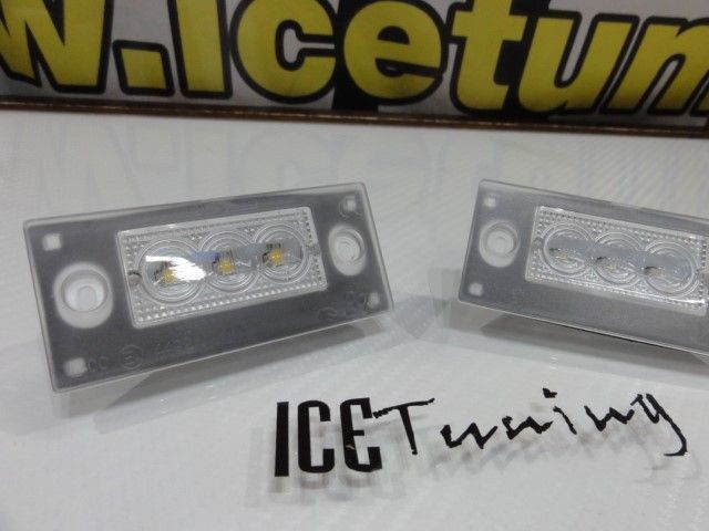 Suporte De Lâmpada De Matricula Com Led Branco Audi A4/S4/RS4 avant 1999-2001, A3 8L 01-03