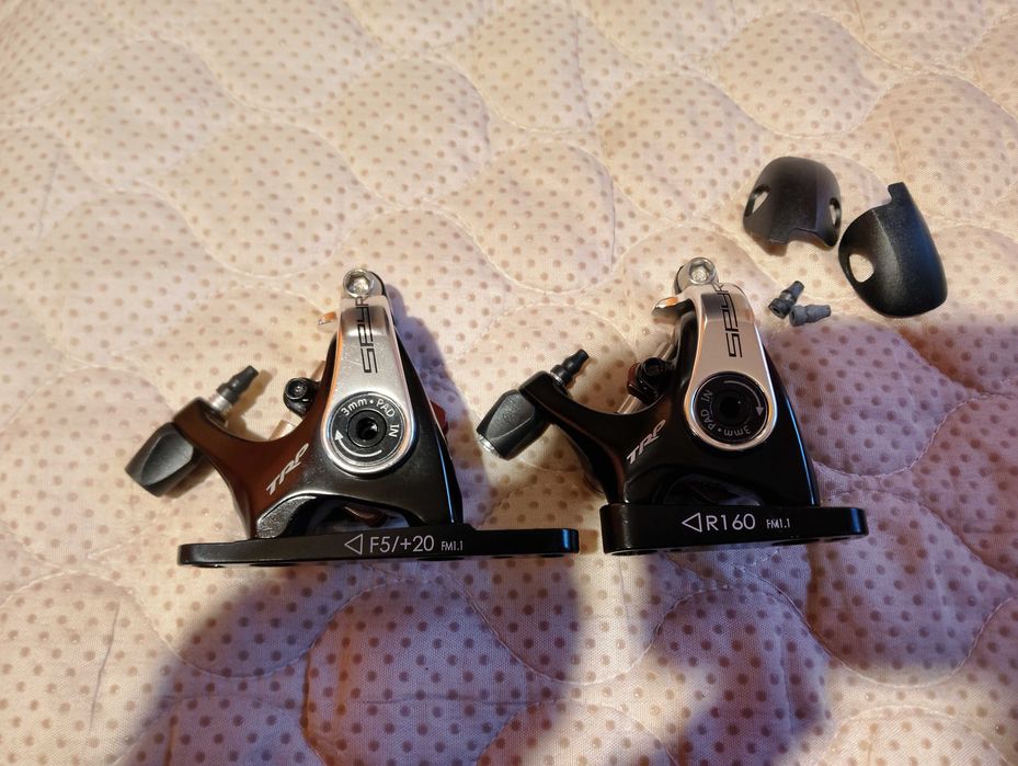 Zaciski TRP Spyre tył+przód NOWE!