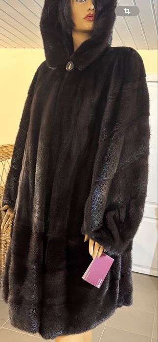 Рр 54-56 Норковая шуба Alberto Leonardi. Плюшечка Канадка. Италия