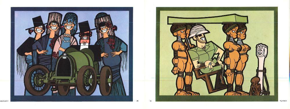 Abel Manta - gravuras Caricaturas Portuguesas dos Anos de Salazar 1