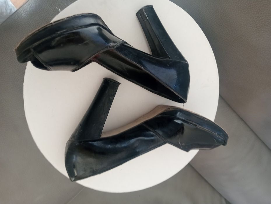 Sapatos couro envernizado Mango 37